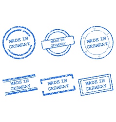 Made in Germany stamps vector image