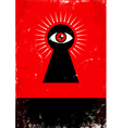 Look through the keyhole vector image