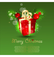 Christmas box vector image