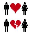Romantic relationships vector image