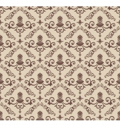 Vintage wallpaper pattern vector image