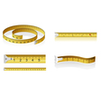 Set of measuring tapes vector image