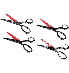 Scissors set vector image