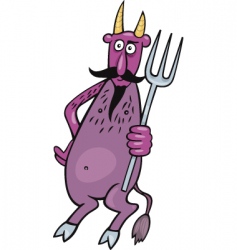 Cartoon devil vector image