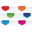 Set of colorful arrows vector image