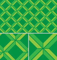 Green Chevron vintage seamless pattern vector image
