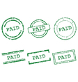 Paid stamps vector image