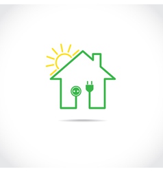 Ecology house vector image