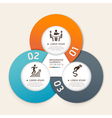 Business infographics elements circle vector image