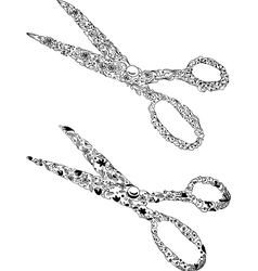 Scissors vector image