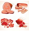 Meat collection vector image