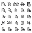 Set of files icons vector image