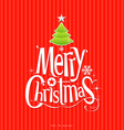 Christmas green tree vector image