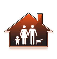 Family houses vector image