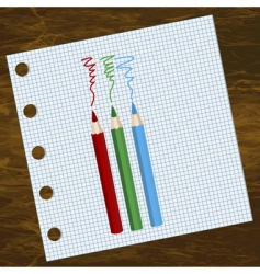 Pencils vector image