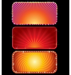 Glowing signs vector image