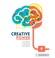 Creative brain Idea concept vector image