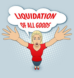 Woman gesturing vector image