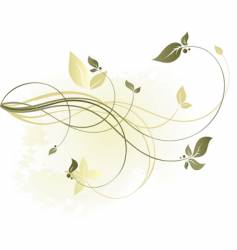 Floral background vector image