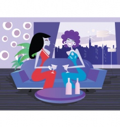 Nightclub scene vector image