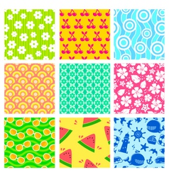 Summer patterns Summer patterns vector image