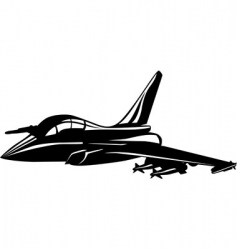 Jet fighter vector image