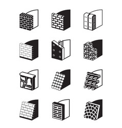 Reinforcing walls in construction Reinforcing walls in construction vector image
