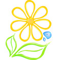 Gel flower icon vector image
