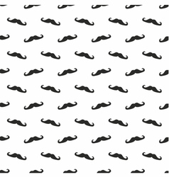 Tile pattern with mustache on white background Tile pattern with mustache on white background vector image