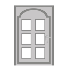Door house isolated icon vector image