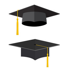 University academic graduation caps University academic graduation caps vector image