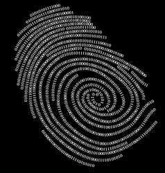 Digitalf finger print Digitalf finger print vector image
