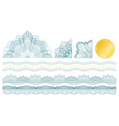 Classic guilloche elements Classic guilloche elements vector image