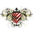 Ornamental shield vector image