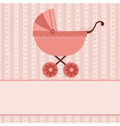 Baby greetings card vector image
