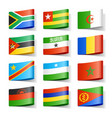 Africa flags vector image