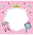 Princess frame vector image