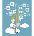 Business communication concept vector image