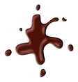 Chocolate spot isolated on white background vector image