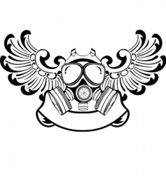 Gas mask vector image