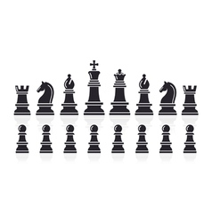 Chess icons vector image