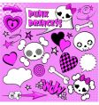 Set of comic elements vector image