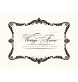 Vintage frame decor ornament vector image