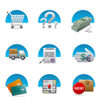 Shopping icon set vector image