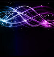Abstract wavy patterns with stars vector image
