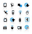 Communications icons vector image