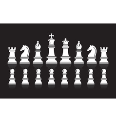 Chess icons vector image
