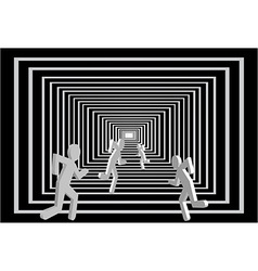 Running competition vector image