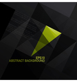 Abstract triangle black background vector image