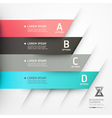 Abstract origami options banner vector image